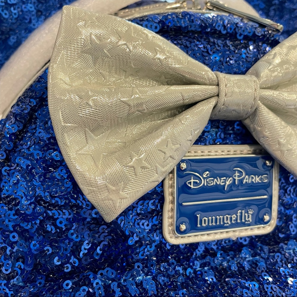 Loungefly Minnie Mouse Wishes Sequined Backpack! Disney Make A Wish! - Picture 8 of 10